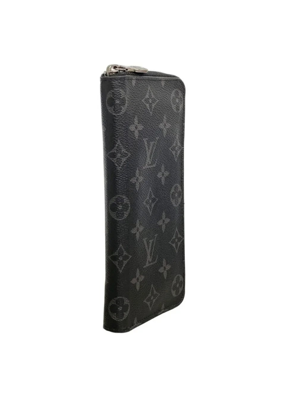 Louis Vuitton Wallet Monogram Eclipse Zippy Vertical Black
